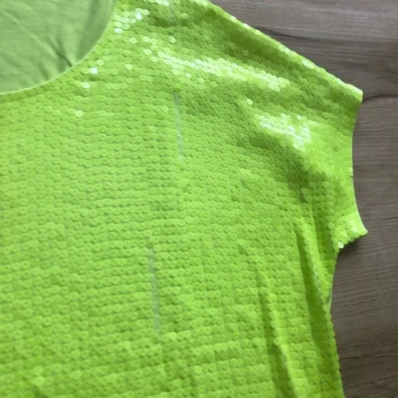 MICHAEL Michael Kors Neon Yellow Short Sleeve Top - Picture 2 of 8